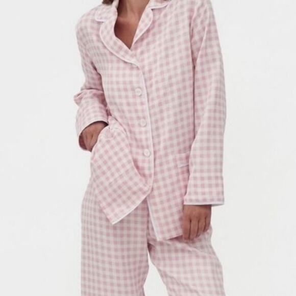 Sleeper Party Pajama Top in Pink Vichy L As seen on Sex and The City - Picture 3 of 16
